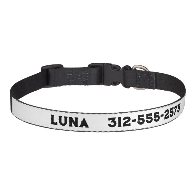 Personalized Custom Dog Pet Collar (Front)