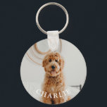 Personalized Custom Dog Pet Photo Keepsake Keychain<br><div class="desc">This custom keychain features a photo of your favorited beloved pet and their name. So cute for keeping your fur baby with you at all times. Easily personalize by adding your pet's photo and name.</div>