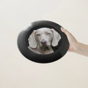 Personalized Custom Dog Photo Toy Frisbee Black