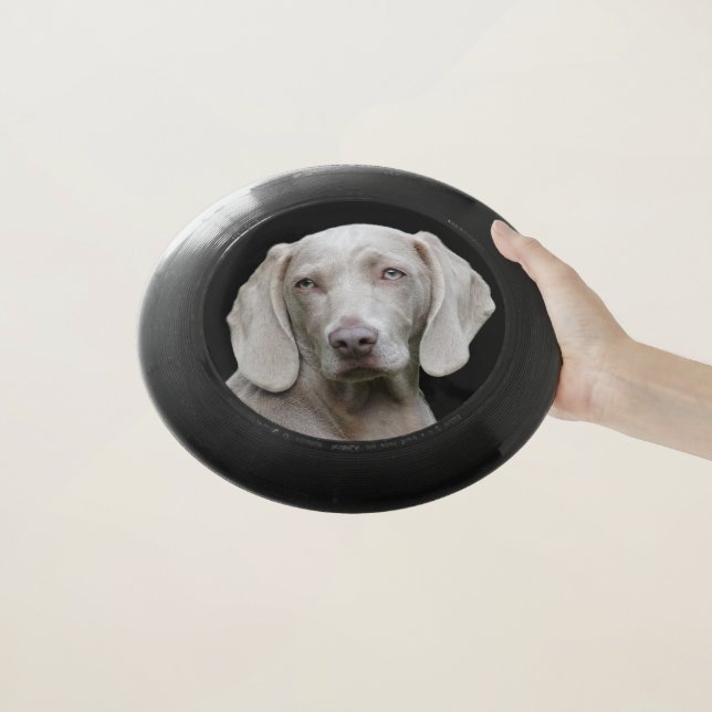 Personalized Custom Dog Photo Toy Frisbee Black (In Hand)