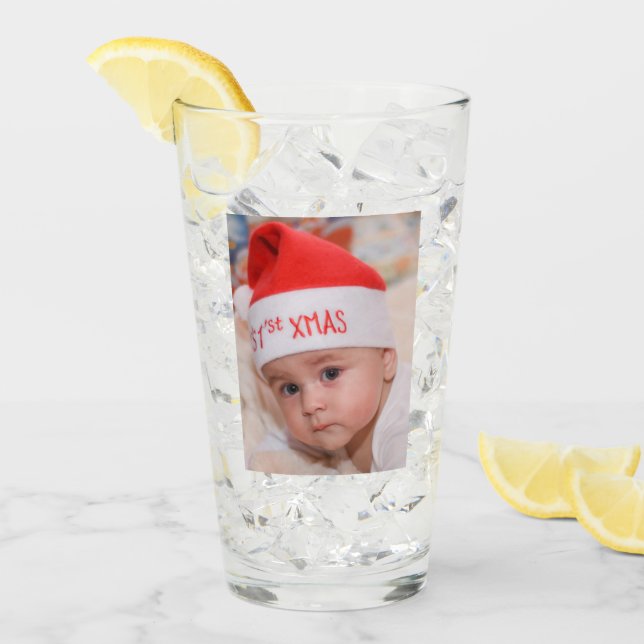 Personalized Custom Double Sided 2 Photo Glass (Front Ice)
