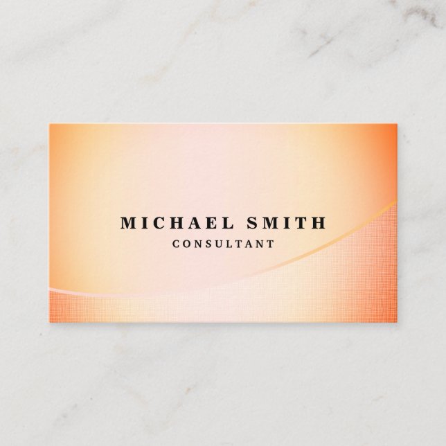 Personalized Custom Elegant Modern Plain Metal Business Card (Front)