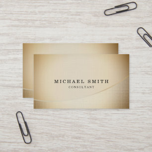 Personalized Custom Elegant Modern Plain Metal Business Card