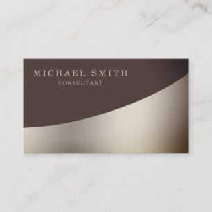 Personalized Custom Elegant Modern Plain Metal Business Card
