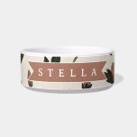 Personalized Custom Elegant Neutral Vintage Floral Bowl<br><div class="desc">A vintage floral pattern in gentle, neutral colors is softly charming. This personalized neutral vintage floral collection was made for folks who like simple beauty, classic patterns, and touches that mean something. The soft flowers, earthy hues, and classic style make this design feel serene and sophisticated, which makes it a...</div>