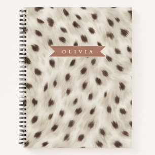 Personalized Custom Elegant Neutral Vintage Floral Notebook