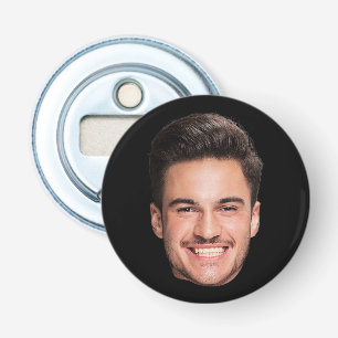 Personalized Custom Face Black Bottle Opener
