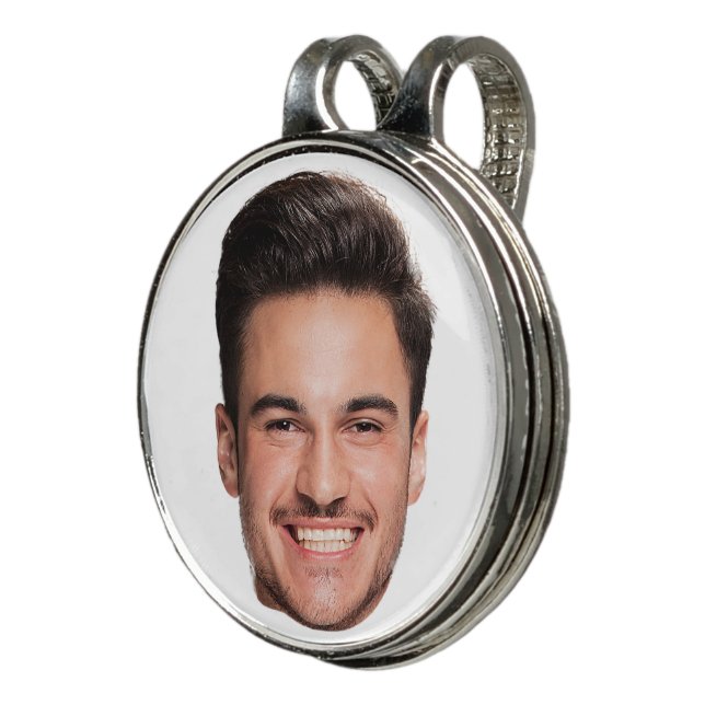 Personalized Custom Face Golf Hat Clip (3/4)