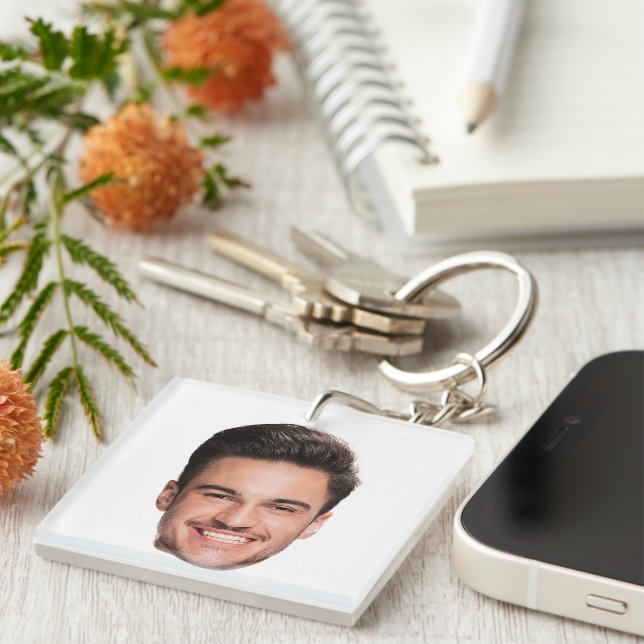 Personalized Custom Face Keychain (Front Right)
