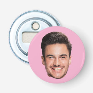 Personalized Custom Face Pink Bottle Opener
