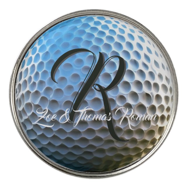 Personalized Custom Family Golf Gift Set Golf Ball Marker (Front)