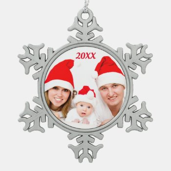 Personalized Custom Family Holiday Photo Ornament by MonkeyHutDesigns at Zazzle