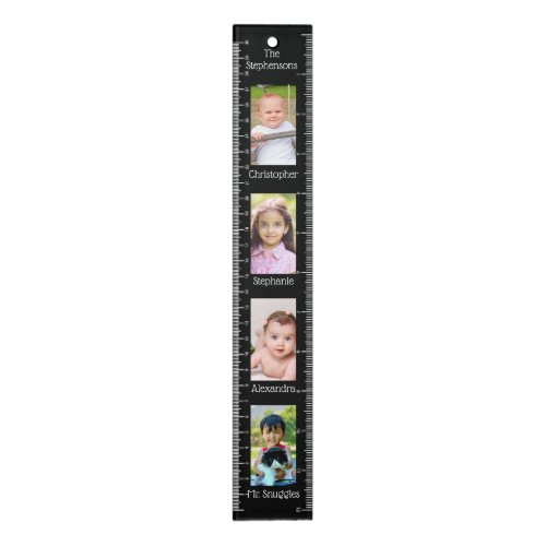 Personalized Custom Family Kids 4_Photo  Ruler
