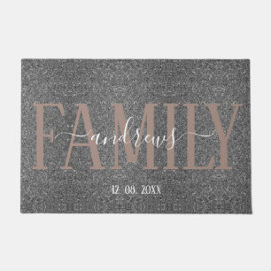 Personalized Custom Family Name signature Door Mat