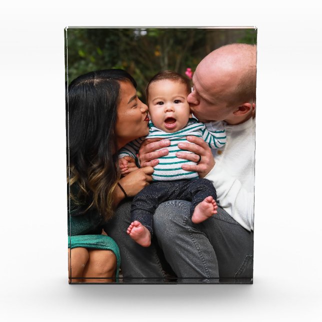 Personalized Custom Family Photo  Block (Front)