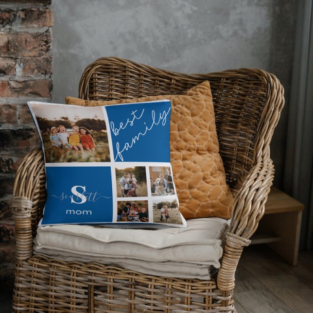 Personalized Custom Family Photo & Family Quote Throw Pillow (Creator Uploaded)