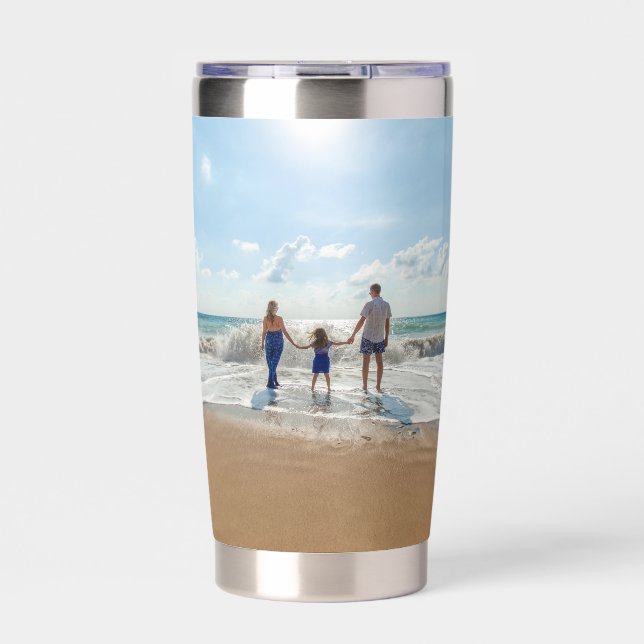 Personalized Custom Family Photo Insulated Tumbler (Front)