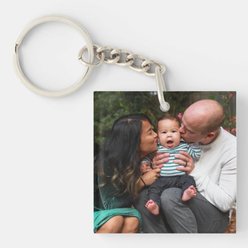 Personalized Custom Family Photo  Keychain