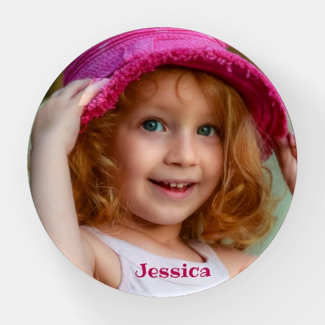 Personalized Custom Family Photo Paperweight (Front)