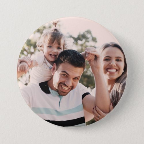 Personalized Custom Family Photo pin back