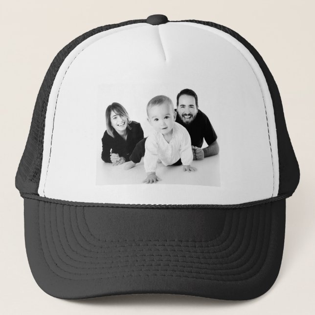Personalized Custom Family Photo Trucker Hat  (Front)