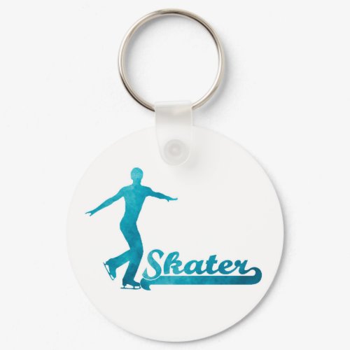 Personalized Custom Figure Skate Giftware Keychain