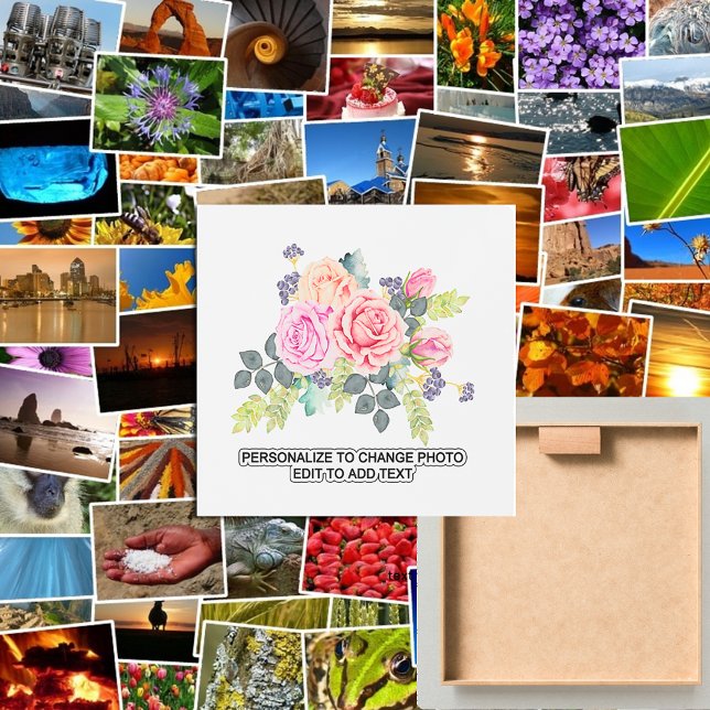 Personalized Custom Floral Artwork Photo Add Text Gallery Wrap (Personalized Custom Floral Artwork Photo Add Text Gallery Wrap)