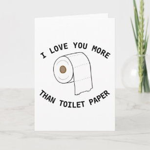 Personalized Custom Funny Toilet Paper Quarantine Card