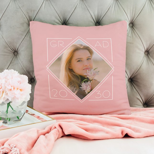 Personalized Custom Graduate Photo Keepsake Throw Pillow (Creator Uploaded)
