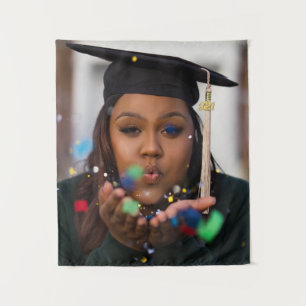 Personalized Custom Graduation Photo Tapestry