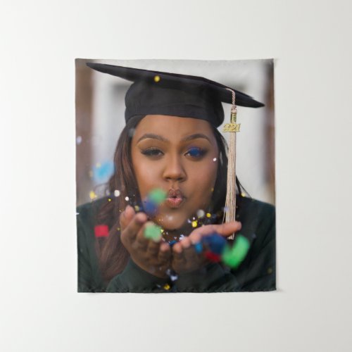 Personalized Custom Graduation Photo Tapestry