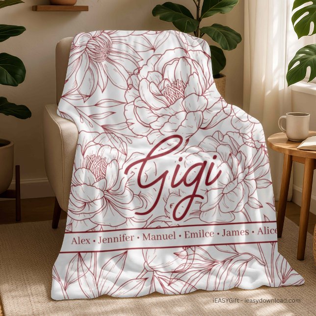 Personalized Custom Grandma Fleece Blanket (Creator Uploaded)