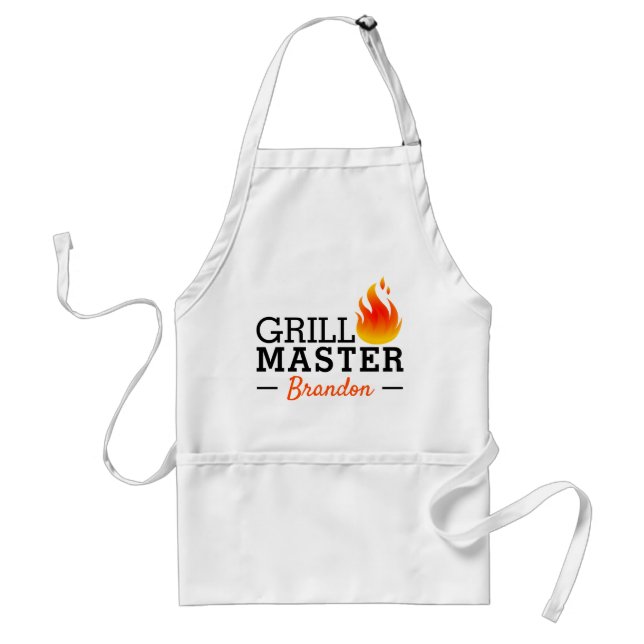 Personalized Custom Greatest BBQ Chef Adult Apron (Front)