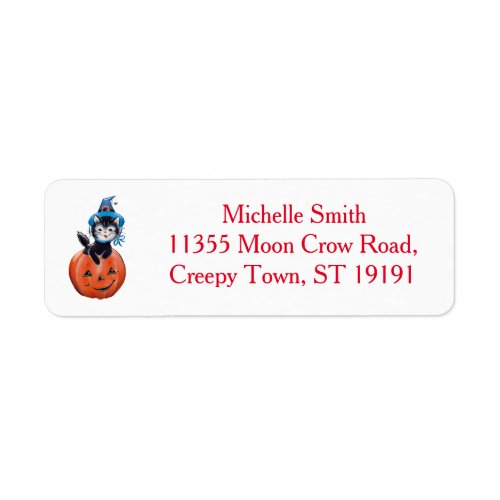 Personalized Custom Halloween L Label