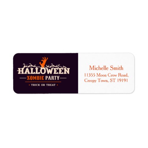 Personalized Custom Halloween Label