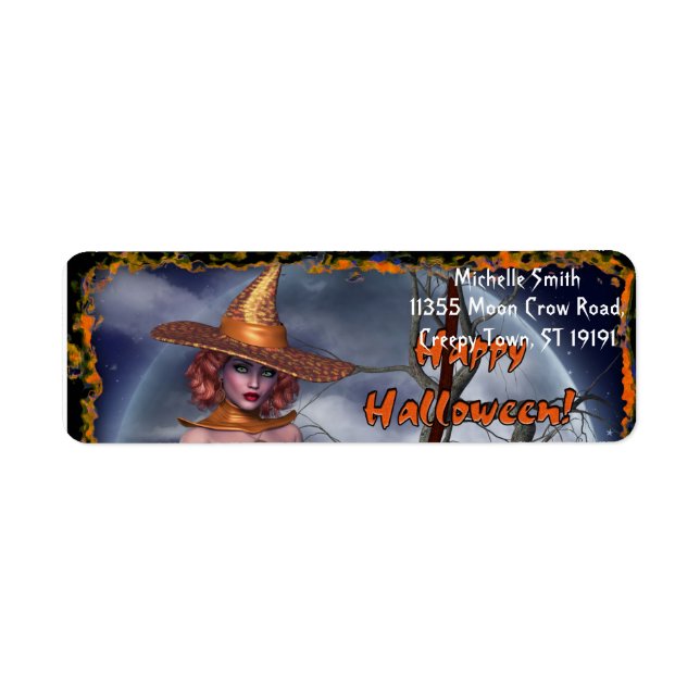 Personalized Custom Halloween Label (Front)