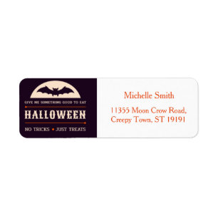 Personalized Custom Halloween Label