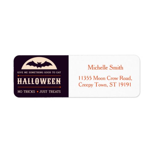 Personalized Custom Halloween Label