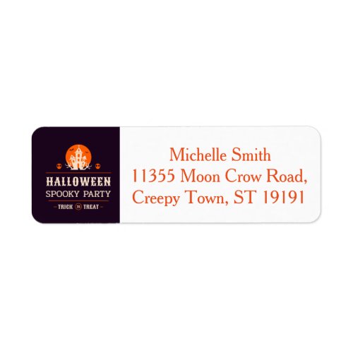 Personalized Custom Halloween Label