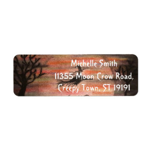 Personalized Custom Halloween Label