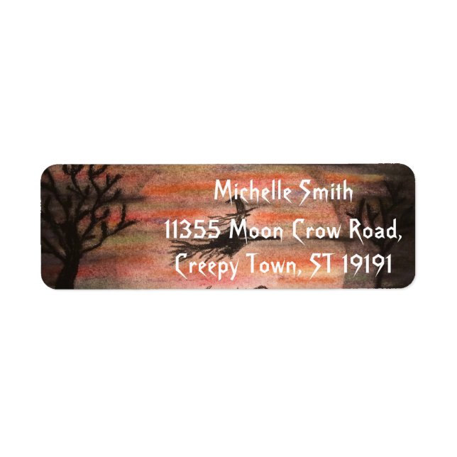 Personalized Custom Halloween Label (Front)