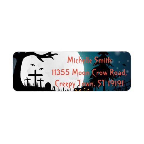 Personalized Custom Halloween Label