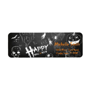 Personalized Custom Halloween Label