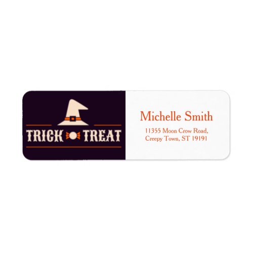 Personalized Custom Halloween Label