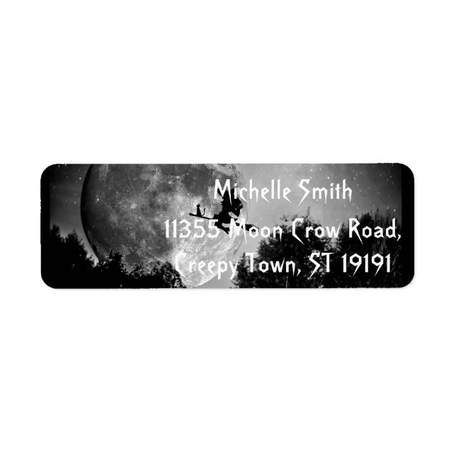 Personalized Custom Halloween Label (Front)