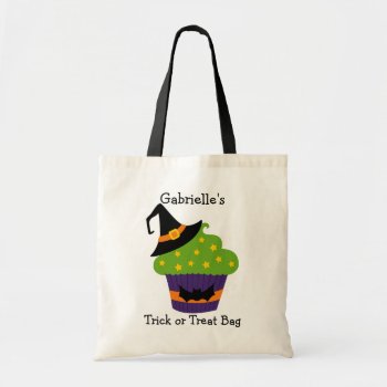 Personalized Custom Halloween Trick Or Treat Bag by Home_Sweet_Holiday at Zazzle