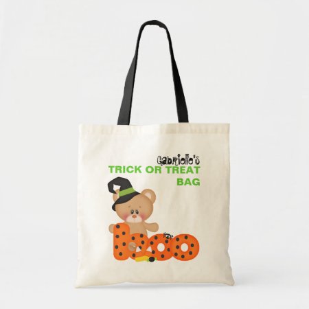 Personalized Custom Halloween Trick Or Treat Bag
