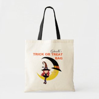 Personalized Custom Halloween Trick or Treat Bag