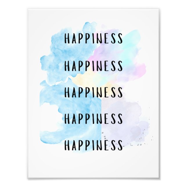 Personalized Custom happiness Photo Print (Front)