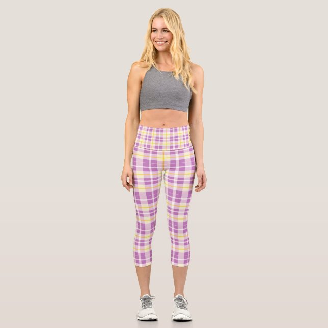 Personalized Custom High Waisted Yoga Capris (Front)
